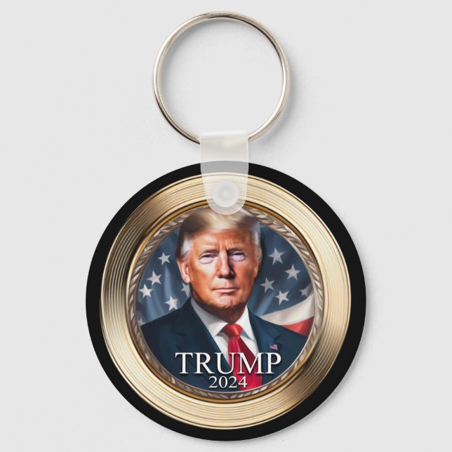 Donald Trump-Wahlkampfkollektiv 2024 Schlüsselanhänger (Vorderseite)
