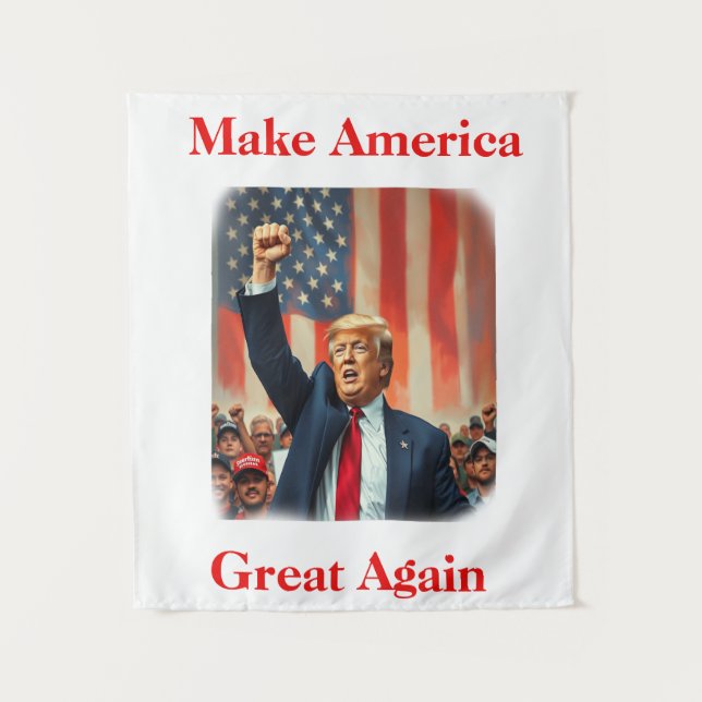 Donald Trump Wandteppich (Vorderseite)