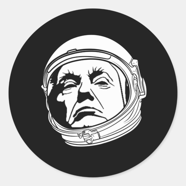 Donald Trump Warp Speed Runder Aufkleber (Vorderseite)
