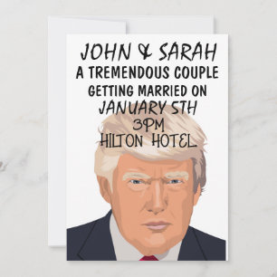 DONALD TRUMP WEDD INVITATIONS PERSONALISIEREN EINLADUNG