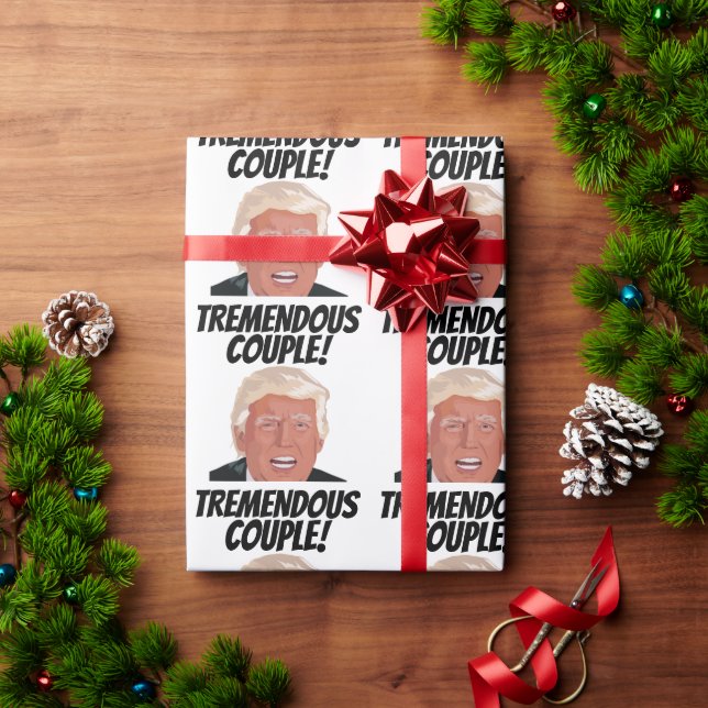DONALD TRUMP WEDD Wrapping Paper Geschenkpapier (Feiertagsgeschenk)