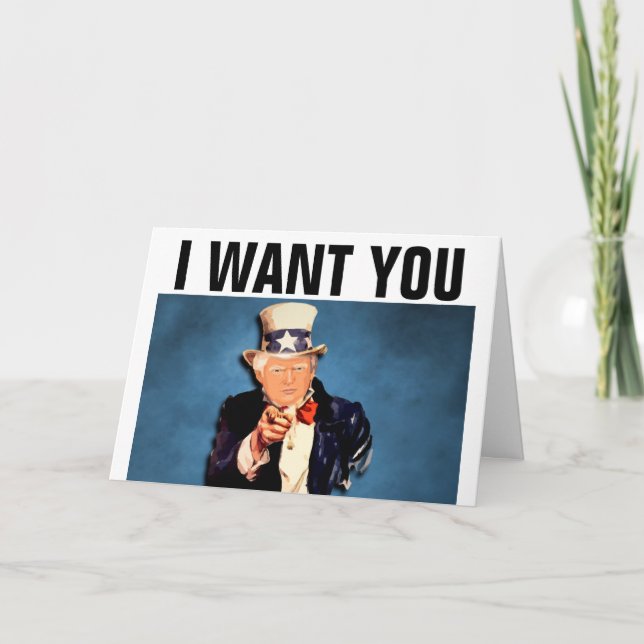 DONALD TRUMP WEDDING GRATULALALATIONS CARDS KARTE (Vorderseite)