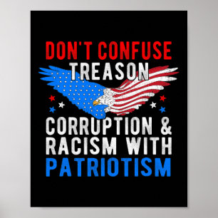 Donald Trump wegen Verrats, Korruption und Rassism Poster