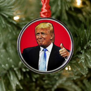 DONALD TRUMP WEIHNACHTEN 2024 Ornament Aus Metall