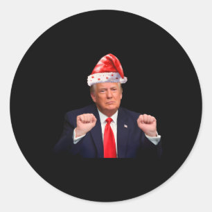 Donald Trump Weihnachten Funny Präsident 47 Trump Runder Aufkleber