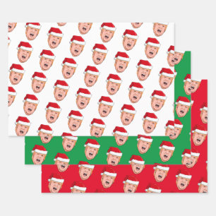 DONALD TRUMP Weihnachten Geschenkpapier Set