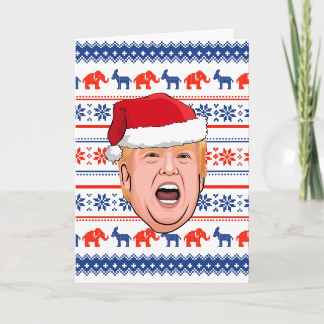 DONALD TRUMP Weihnachten Karte (Vorderseite)