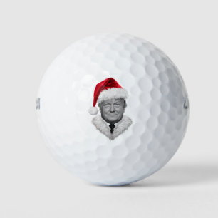 Donald Trump Weihnachten Lustiger Santa Hut Gesche Golfball