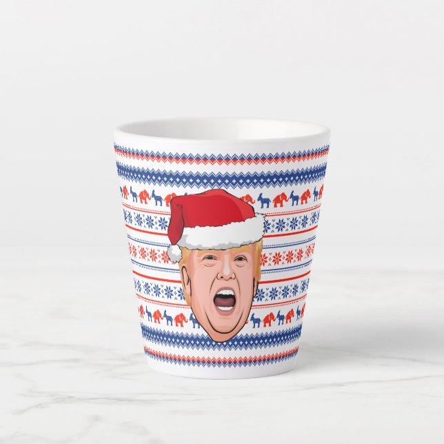 DONALD TRUMP Weihnachten Milchtasse (Vorderseite)