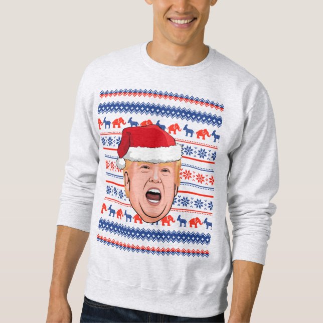 DONALD TRUMP Weihnachten Sweatshirt (Vorderseite)