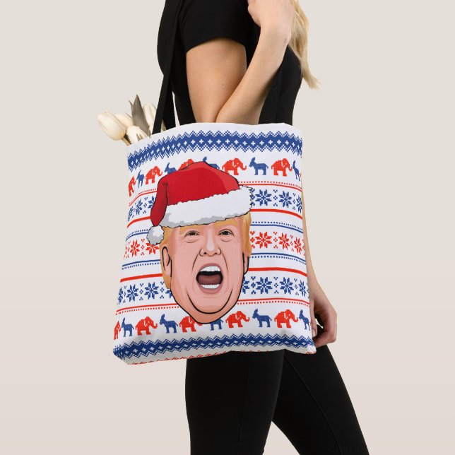 DONALD TRUMP Weihnachten Tasche (Von Nahem)