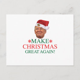 Donald Trump - Weihnachten wieder großartig Postka