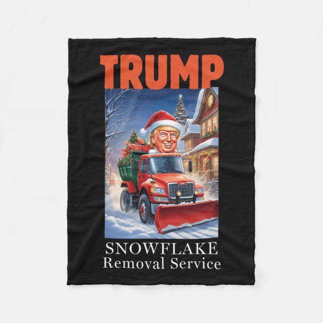 Donald Trump weihnachtliche Entfernung von Schneef Fleecedecke (Vorderseite)