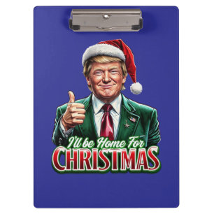 Donald Trump - Weihnachtsfeierlichkeiten - Weihnac Klemmbrett