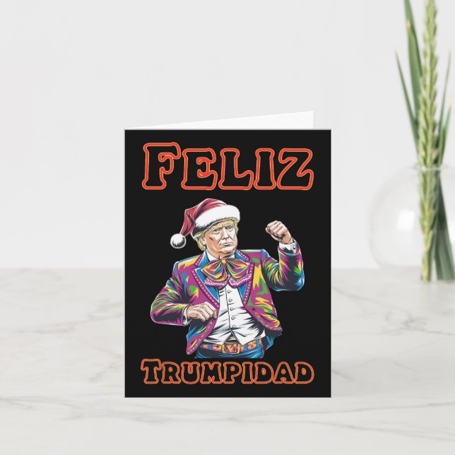 Donald Trump Weihnachtsfeliz Trumpidad 1 Karte (Vorderseite)