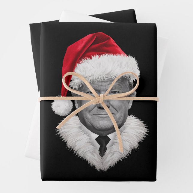 Donald Trump Weihnachtsgeschenk Funny Weihnachtsma Geschenkpapier Set (Beispiel)
