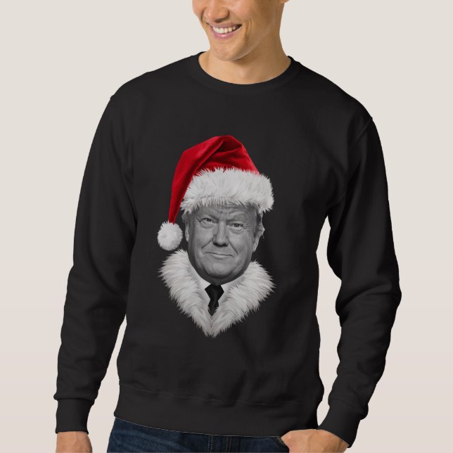Donald Trump Weihnachtsgeschenk Funny Weihnachtsma Sweatshirt (Vorderseite)