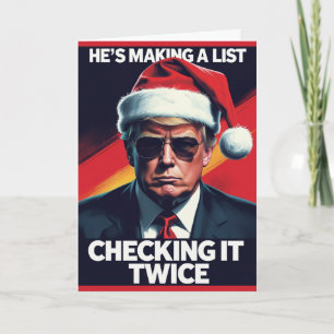 Donald Trump Weihnachtskarte Erstellen eines Lis Karte