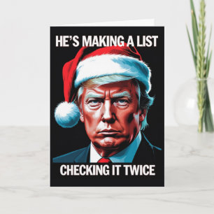 Donald Trump Weihnachtskarte Patriotic Holiday Karte