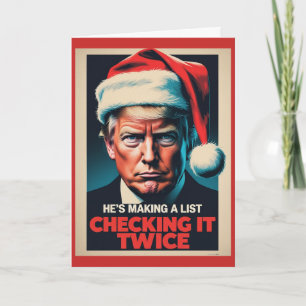 Donald Trump Weihnachtskarte Politischer Feierta Karte