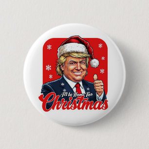 Donald Trump Weihnachtsmann Claus Art Button