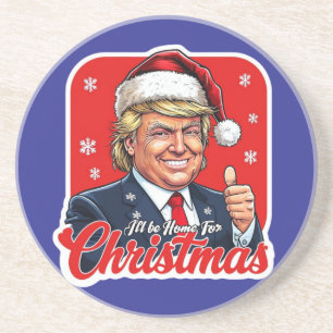 Donald Trump Weihnachtsmann Claus Art Getränkeuntersetzer