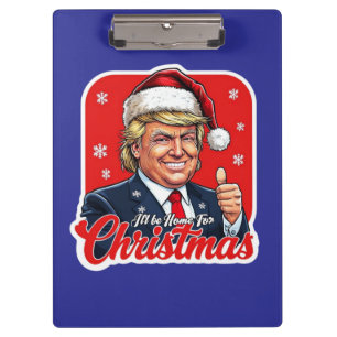 Donald Trump Weihnachtsmann Claus Art Klemmbrett