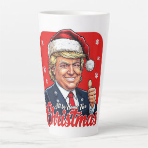 Donald Trump Weihnachtsmann Claus Art Milchtasse