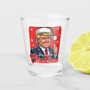Donald Trump Weihnachtsmann Claus Art Schnapsglas