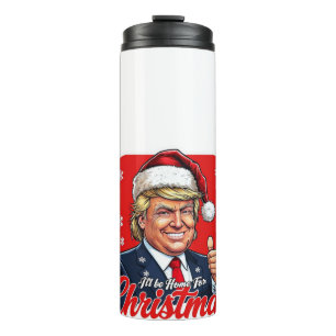 Donald Trump Weihnachtsmann Claus Art Thermosbecher