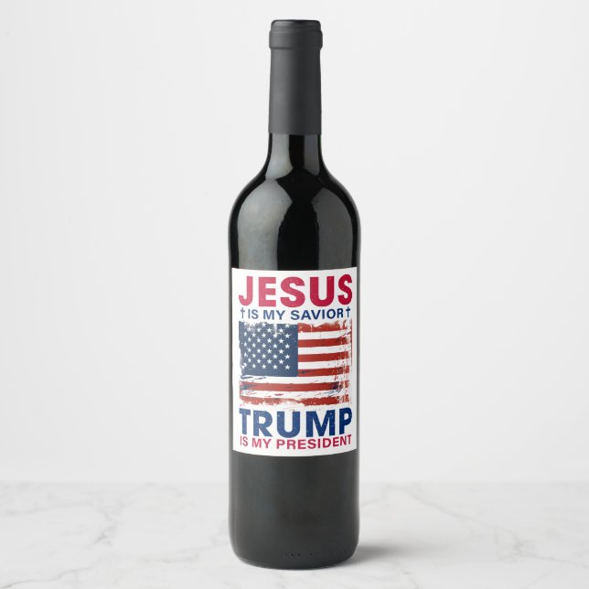 Donald Trump Weinetikett (Vorderseite)