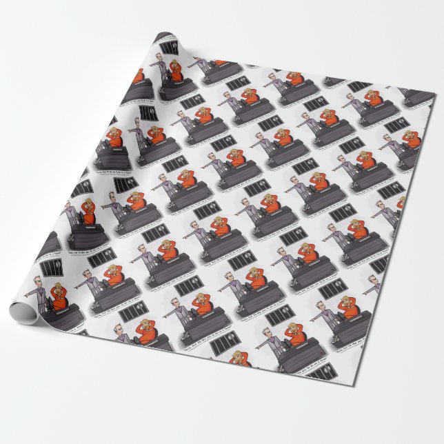 Donald Trump Wrapping Paper Geschenkpapier (Ungerollt)