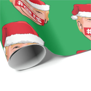 DONALD TRUMP Wütendes Weihnachten Geschenkpapier