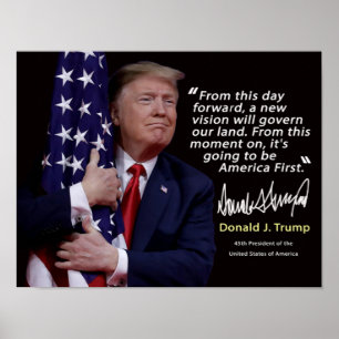 Donald Trump Zitat Poster 8" x 11,5"