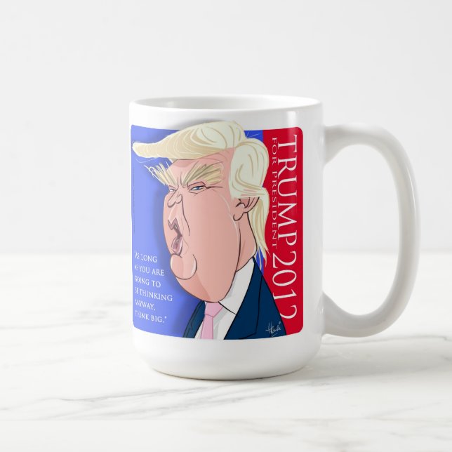 Donald- TrumpCartoon-Kaffee-Tasse Kaffeetasse (Rechts)
