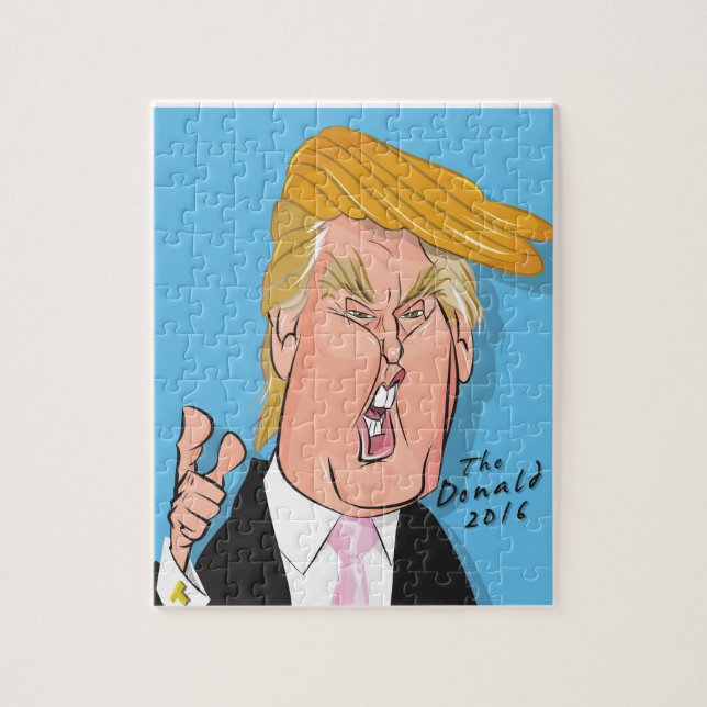 Donald TrumpCartoon-Puzzlespiel 2016 (Vertikal)