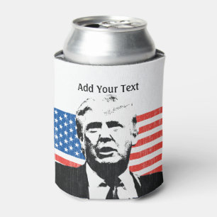 Donald- TrumpFlagge-Gewohnheits-Text Dosenkühler
