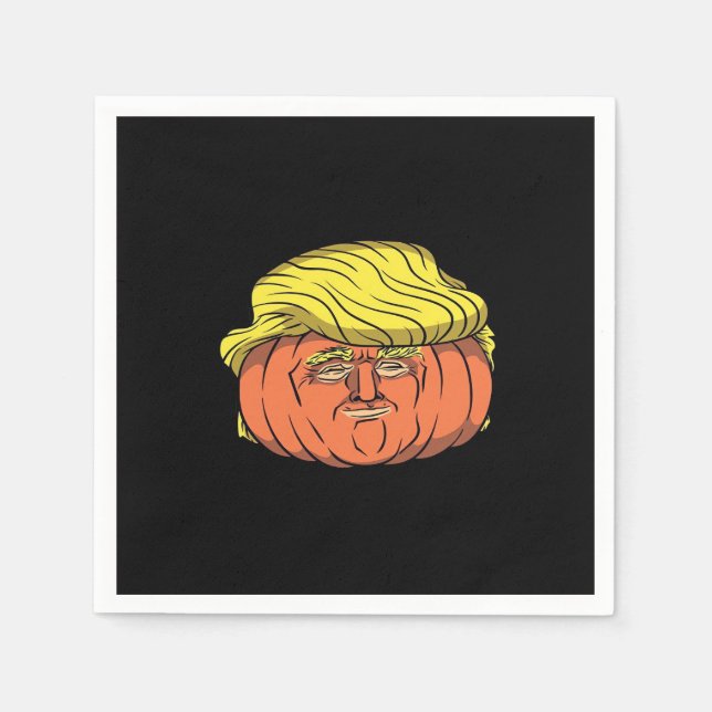 Donald Trumpkin Pumpking Serviette (Vorderseite)