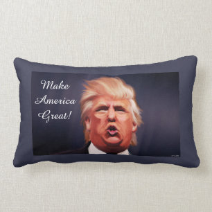Donald- Trumppolyester-lumbales Kissen 13" X 21 "
