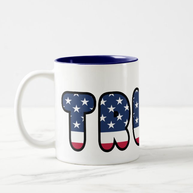 Donald- Trumpwahl USA Präsident 2016 Zweifarbige Tasse (Links)