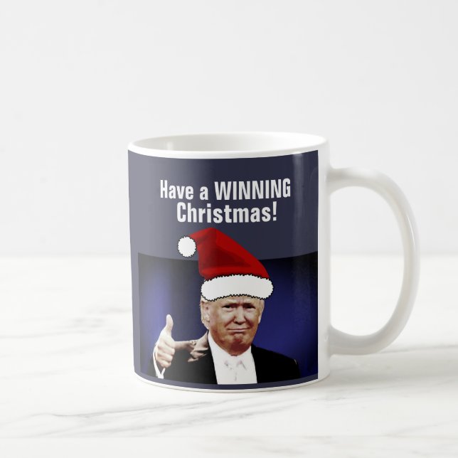 Donald- Trumpweihnachtskaffee-Tassen, GEWINNEND Kaffeetasse (Rechts)