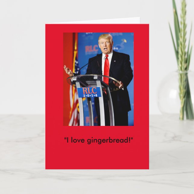 Donald- Trumpweihnachtskarte Feiertagskarte (Vorderseite)
