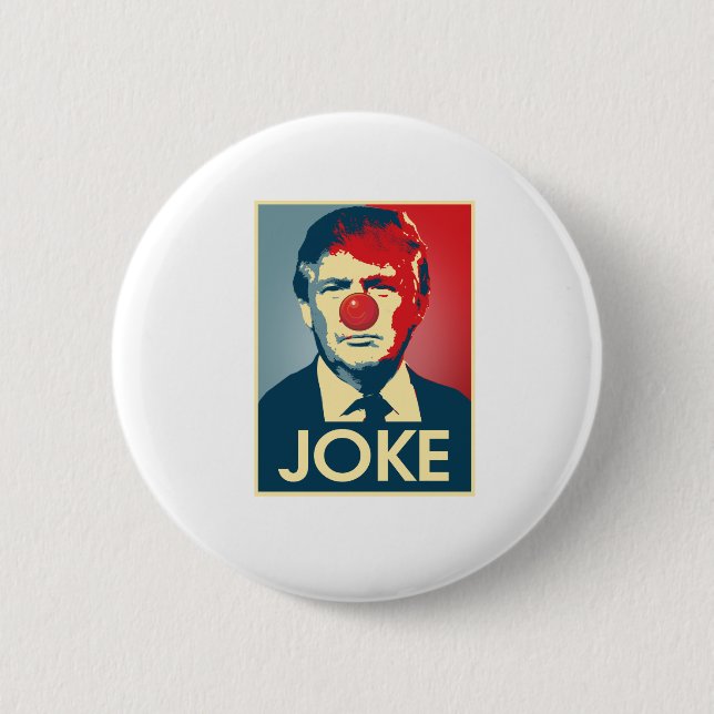 Donald- Trumpwitz -- Anti-Trumpf 2016 - Button (Vorderseite)