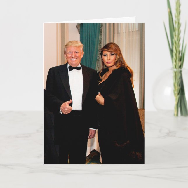 Donald- u. Melania-Trumpf Karte (Vorderseite)