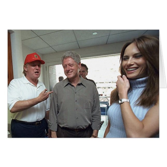 Donald u. Melania-Trumpf u. Bill Clinton (Vorderseite (Horizontal))