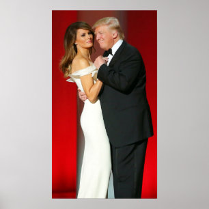 Donald- u. Melania-Trumpf u. der Freiheits-Ball Poster