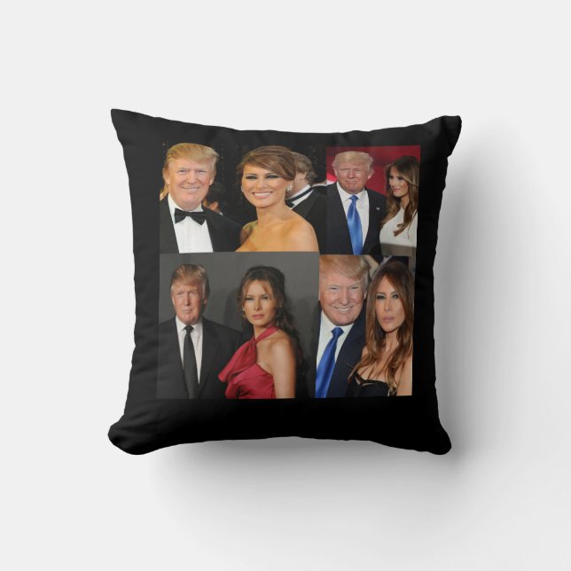 DONALD UND MELANIA TRUMP KISSEN (Vorderseite)