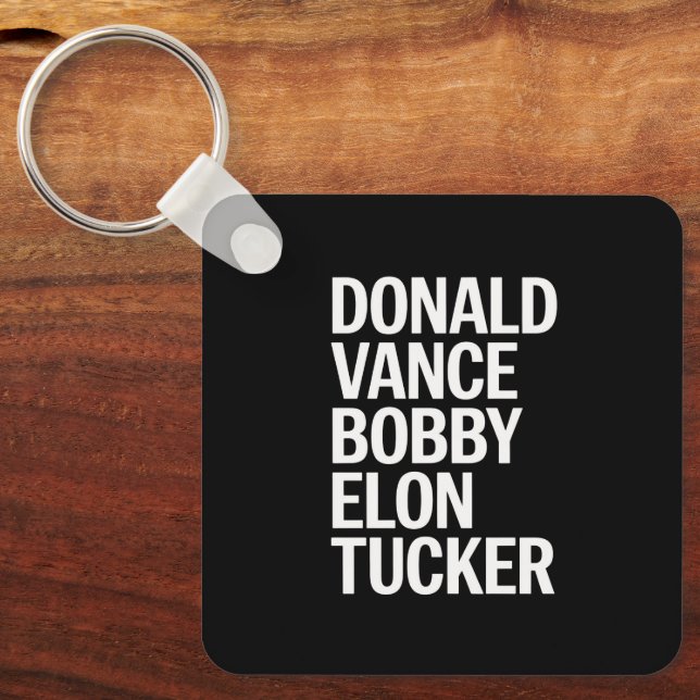 Donald Vance Bobby Elon & Tucker Schlüsselanhänger (Vorderseite)