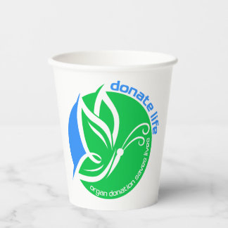 Donate Life an Organ Donor Awareness Butterfly Pappbecher