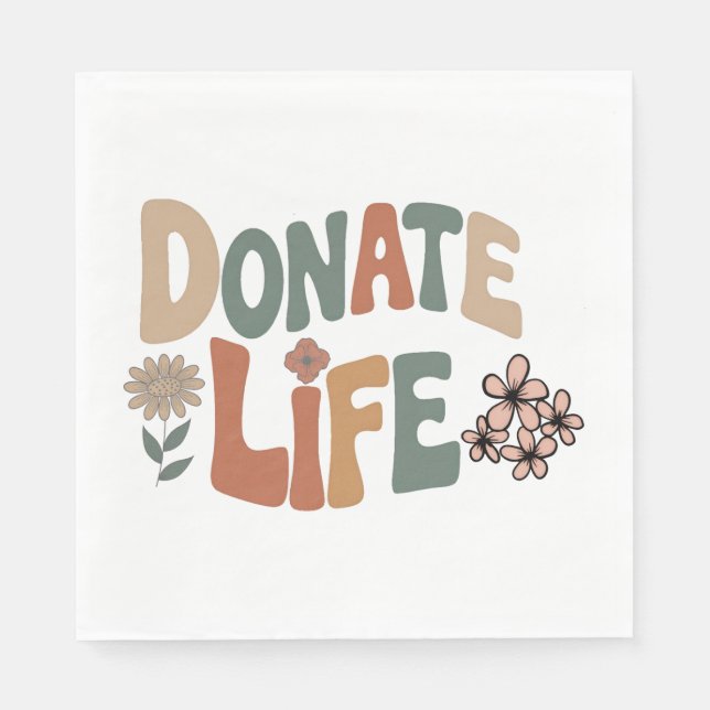 Donate Life BOHO Serviette (Vorderseite)